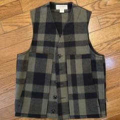 FILSON フィルソン マッキーノウールベスト チャコールグレー×ブラックのサムネイル