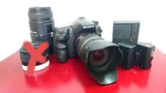【動作品】SONY　α77Ⅱ　レンズ2本　純正バッテリー2個&純正充電器セット 動作品】SONY α77Ⅱ レンズ2本 純正バッテリー2個&純正充電器セット