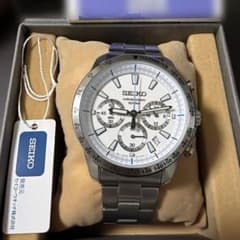 SEIKO クロノグラフ 100M シルバー メンズ 腕時計のサムネイル