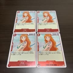 ワンピースカード　ロマンスドーン ナミ R  4枚セットのサムネイル