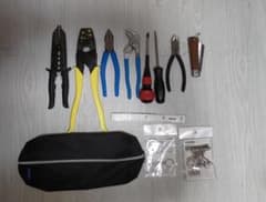 第二種電気工事士技能試験 工具一式+部材一式+電線 等のサムネイル