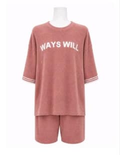 Ways will ルームウェア セットアップ ピンクのサムネイル