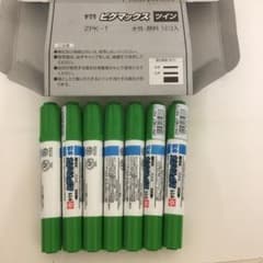 サクラクレパス水性ペン　ピグマックスツイン　黄緑7本のサムネイル