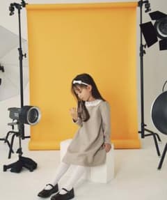 B:MING by BEAMS レースカラーワンピース　110cm 新品のサムネイル
