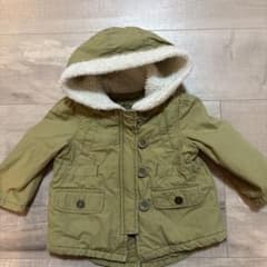 babyGap ベビーギャップ モッズコート ボアジャケット カーキ 70cmのサムネイル