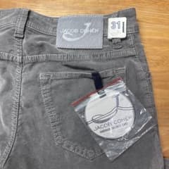 【新品未使用】JACOB COHEN PW622 コーデュロイパンツ 31グレーのサムネイル