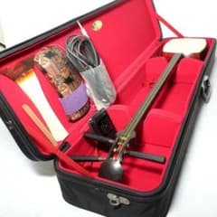 エレキ三味線 中棹 黒檀糸巻き 鼈甲撥 ハードケース付 管理No.7 エレキ三味線 中棹 黒檀糸巻き 鼈甲撥 ハードケース付 管理No.7 - メルカリ