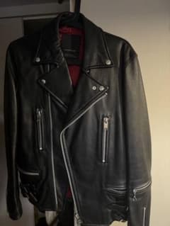 JACKROSE ブラックレザーライダースジャケットのサムネイル