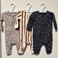 ベビー服 長袖ロンパース 3点セット（60〜70）のサムネイル