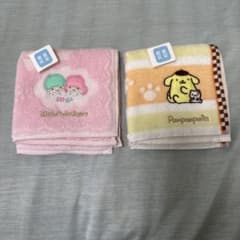 サンリオ リトルツインスターズ ポムポムプリン ミニタオル 2枚セット【未使用】のサムネイル