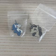 ユニコーンと飛行機のピアスセット