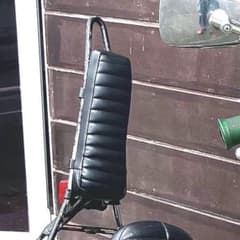 汎用シーシーバーパッド バックレスト 縦30cm ビンテージ風 チョッパー 