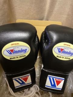 Winning ボクシンググローブ 10oz ブラック 新品未使用 新品未使用品 Winning ウイニング ボクシンググローブ 黒 10