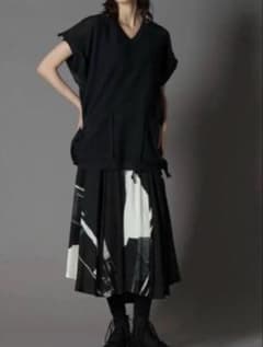 【Ground Y 】　PAPER YARN V NECK KNIT ブルーのサムネイル