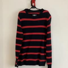 L.O.G.G. ネイビー/レッド ストライプ セーター US Sのサムネイル