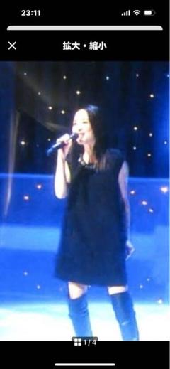 フリル付き黒　松田聖子さんワンピース ワンピース 松田聖子のフリマアイテム一覧