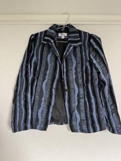 カナダ古着 Flair ハンドメイド 立体織り デザインジャケット 総柄S 