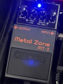 BOSS MT-2 l Zone ギターエフェクター 箱付　美品　台湾製 BOSS Metal Zone MT-2 ギターエフェクター 本体 台湾製 - メルカリ