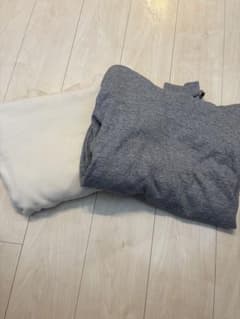 【2枚セット】ユニクロ スウェットプルパーカ XL オフホワイト グレーのサムネイル