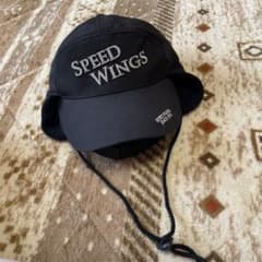 最終値下げ！ SPEED WINGS 耳あて付きキャップ ブラック フリー