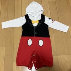 ミッキーマウス【80cm】なりきり ロンパース&長袖パーカーのサムネイル