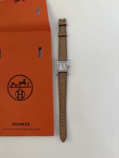 HERMESエルメス Hウォッチミニ マットアリゲーター替ベルト チャイ人気色 HERMESエルメス Hウォッチ マットアリゲーター替ベルト チャイ人気色