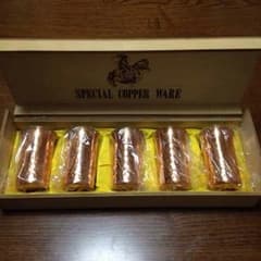 銅のコップ 5個  copper wareのサムネイル