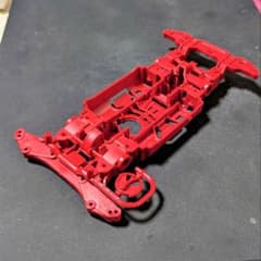 ミニ四駆 MSシャーシ MSフレキ加工品（レッド） - メルカリ
