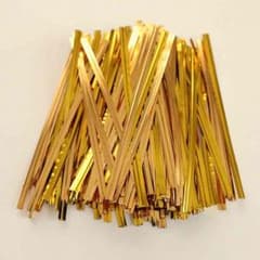 ラッピング用品 ビニタイ 150本 ゴールドのサムネイル