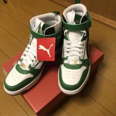 PUMA ハイカットスニーカー ホワイト/ライムグリーン 楽天市場】プーマ スニーカー ハイカット（カラーグリーン）（メンズ靴