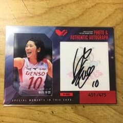 中川千世選手 直筆サインカードのサムネイル