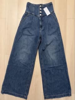 新品　タグ付き　MOUSSY CORSET DESIGN バギー　サイズ1のサムネイル