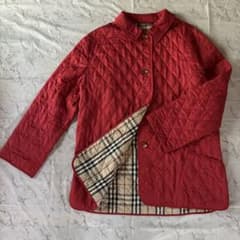BURBERRY LONDON キルティングコート レッド 2XL 美品のサムネイル