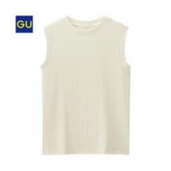 新品タグ付き❣︎GU リブハイネックTのサムネイル