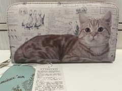 mieux'un 猫柄 ラウンドファスナー 長財布 新品のサムネイル