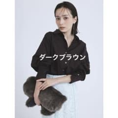 anuans アニュアンス スタンダードシャツ ダークブラウン - メルカリ