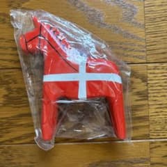デンマーク柄　ダーラナホース　置物のサムネイル