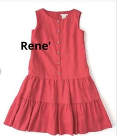 ルネ Rene 麻ワンピース 34リネン 週末限定セール - メルカリ