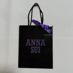 ANNA SUI 紙袋 ブラック 無地 ショッパーのサムネイル