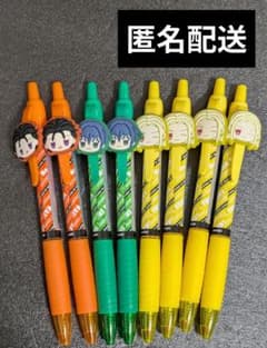 【匿名配送】カリスマ ラバーマスコット付きゲルペン ８本セット