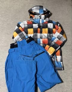 quiksilver クイックシルバー スノーボードウェア 上下セット Sサイズのサムネイル