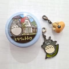 3 점 세트 이웃집 토토로 캔 & 스트랩 2 개 세트 지브리 정리 판매 미사용