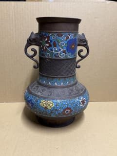 「L174」長期保管品 中国 古銅 七宝 花器 時代物 L174」長期保管品 中国 古銅 七宝 花器 時代物 - メルカリ
