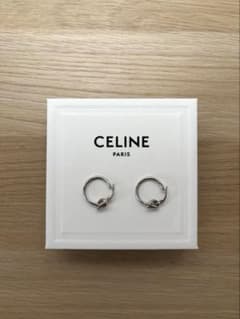 CELINE ノットスモールフープ ロジウムフィニッシュブラス - メルカリ