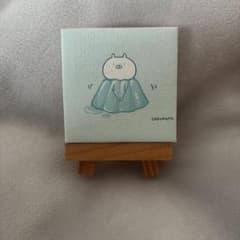 うさまる ミニキャンバス アート 木製イーゼル付きのサムネイル