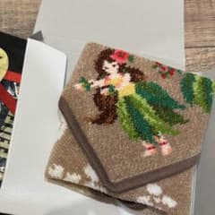 新品 フェイラー タオルハンカチ マナマナ 希少柄 フラダンス ハワイ