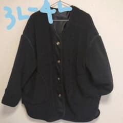 大きいサイズ3L-4L パイピングボアジャケット ハッピーマリリンのサムネイル