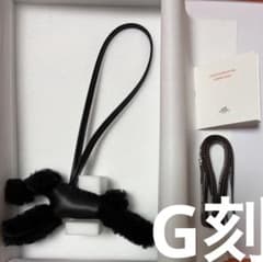 エルメス新品未使用HERMES バディ チャーム ソーブラック 黒/黒 G刻印