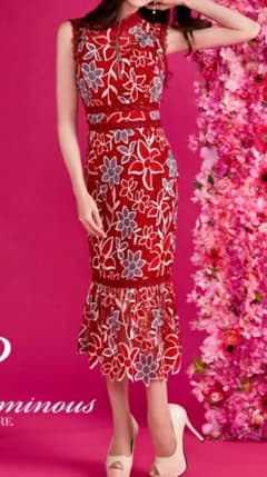 SOBRE ソブレ花柄刺繍ドレス キャバドレス Lsize - メルカリ