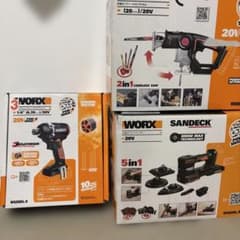 WORX インパクトドライバー ジグソー マルチサンダー 工具 バッテリー 
